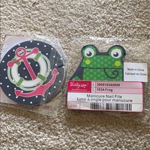 Set of Two Character Manicure Nail Files